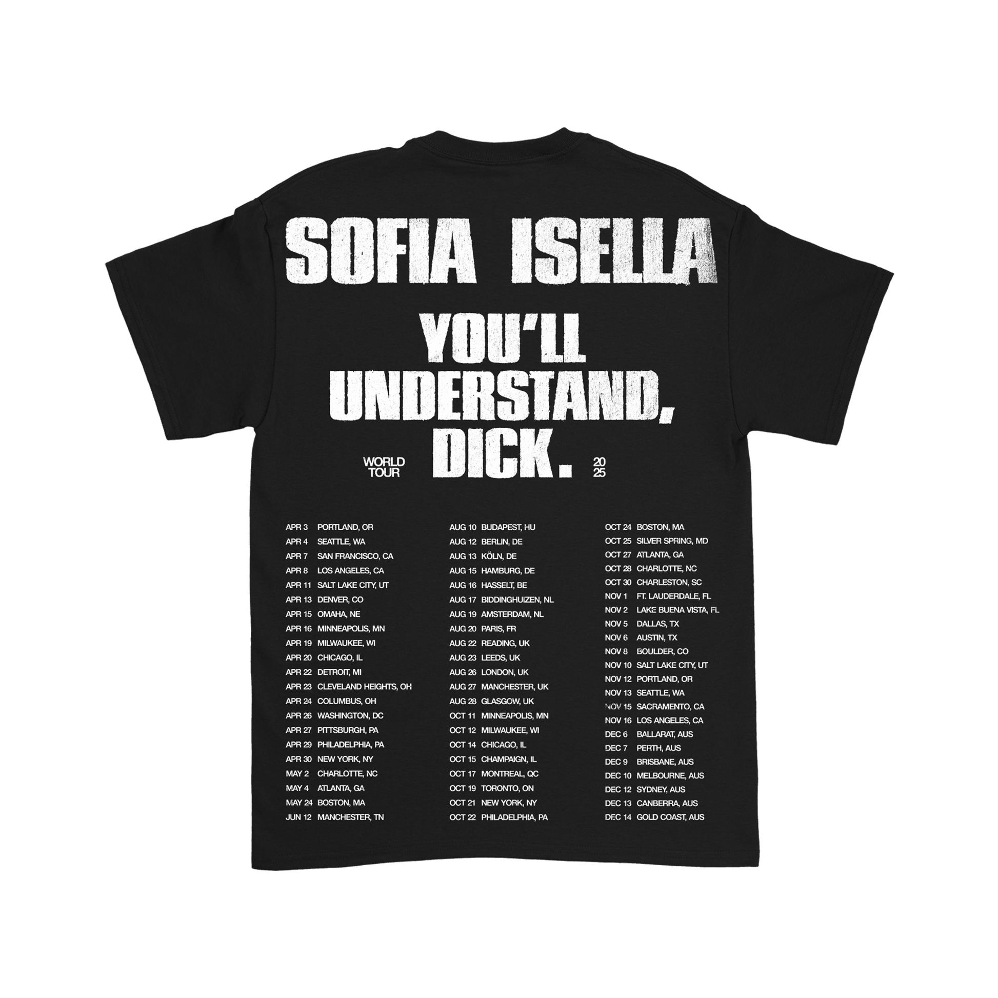 Black Hands World Tour T-Shirt - Apparel