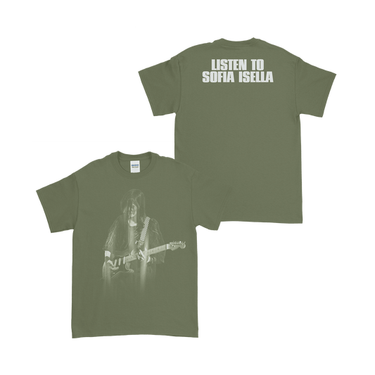 Sofia Guitar Green T-Shirt - Apparel